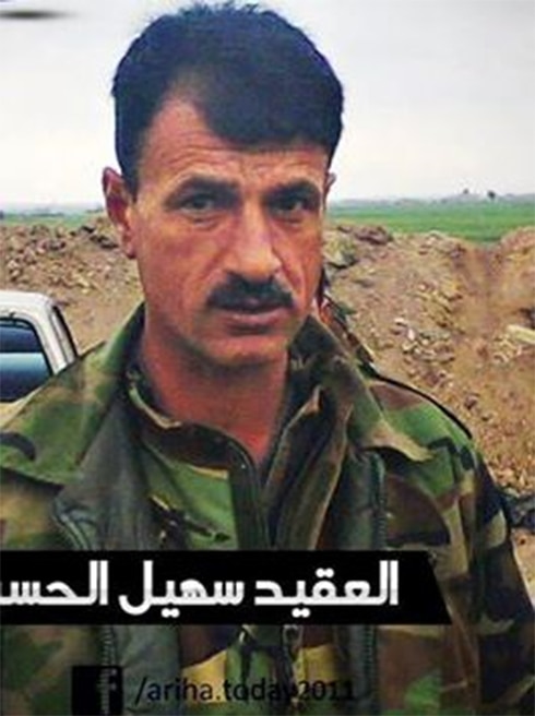 נודע בנחישותו ובאכזריותו ולא ראה את בנו בן השנתיים. סוהיל אל-חסן, "הנמר" נודע בנחישותו ובאכזריותו ולא ראה את בנו בן השנתיים. סוהיל אל-חסן, "הנמר" ()