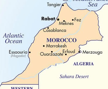 Image result for rabat, morocco map