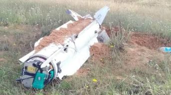 Photo of the remains of US-made RIM-66E-5 that landed at Al-Ajaylat