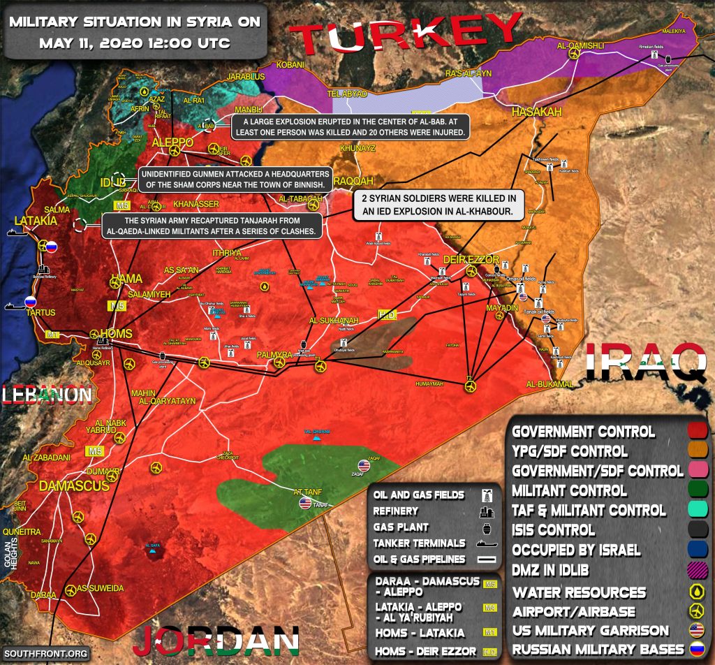 Military Situation In Syria On May 11, 2020 (Map Update)