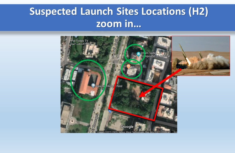 Israeli research center finds locations of 28 new Hezbollah missile launch sites in Beirut, Lebanon (photo credit: ALMA RESEARCH AND EDUCATION CENTER)