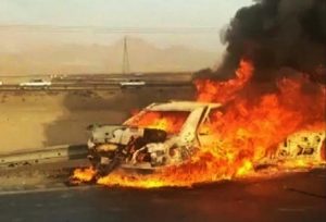Fule-Smuglers-Baluches-in-Iran-burnt-car