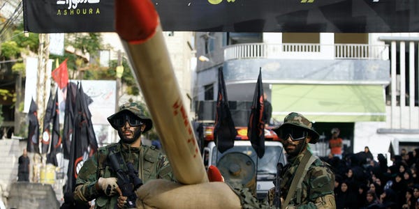 Hezbollah replica rocket car Lebanon Israel 2016
