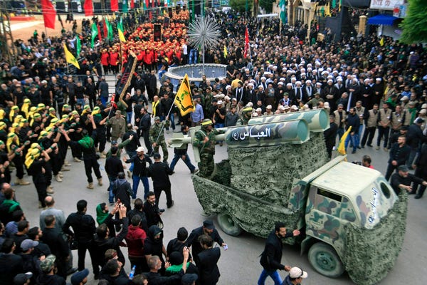 Hezbollah rockets truck 2015 Lebanon