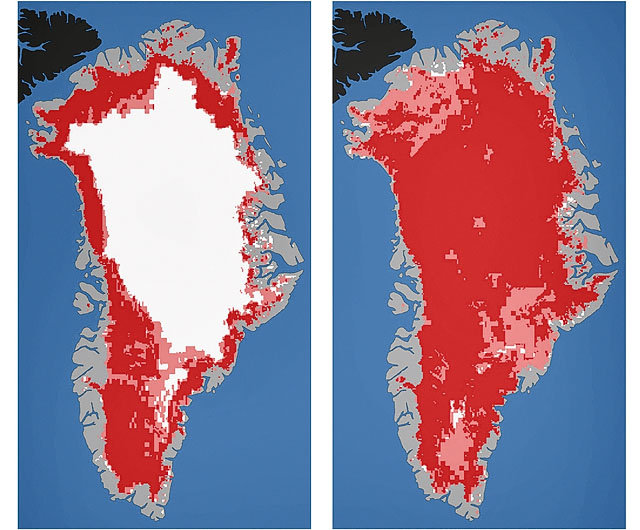 NASA reports strange, sudden massive ice melt in Greenland ...