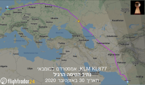 KLM-Flight-KL877-30-Oct20-Regular-Route-Flightradar24-wText