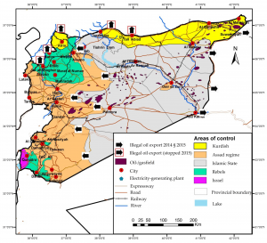 Syria-Oil-illegal-Export-ISIS-time-2015-map-a