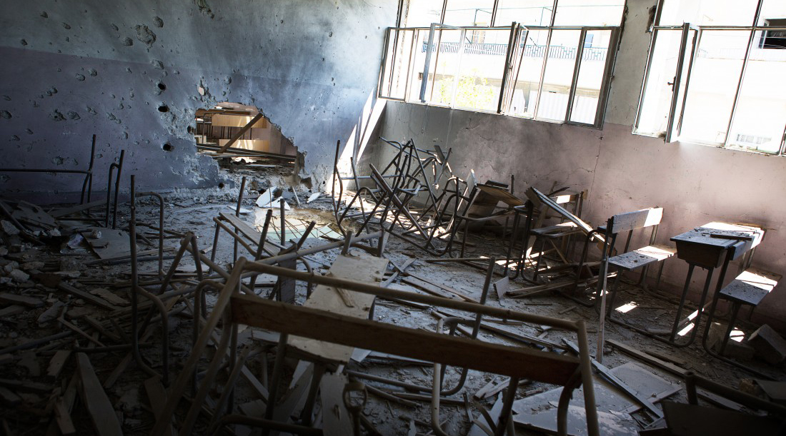 القوات الحكومية تدمر مدارس سورية | الشبكة السورية لحقوق الإنسان
