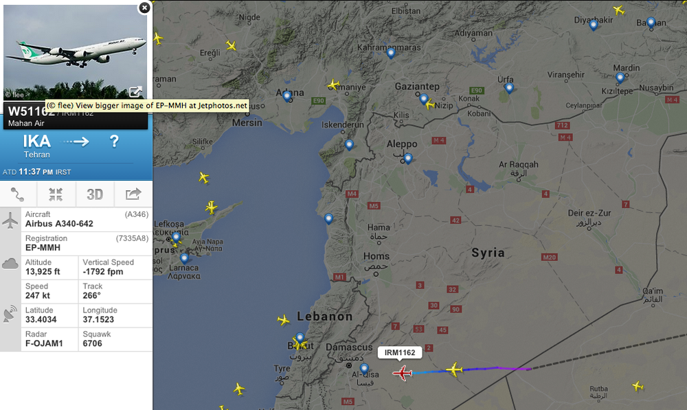 This Iranian Airline Is One of the Assad Regime's Lifelines