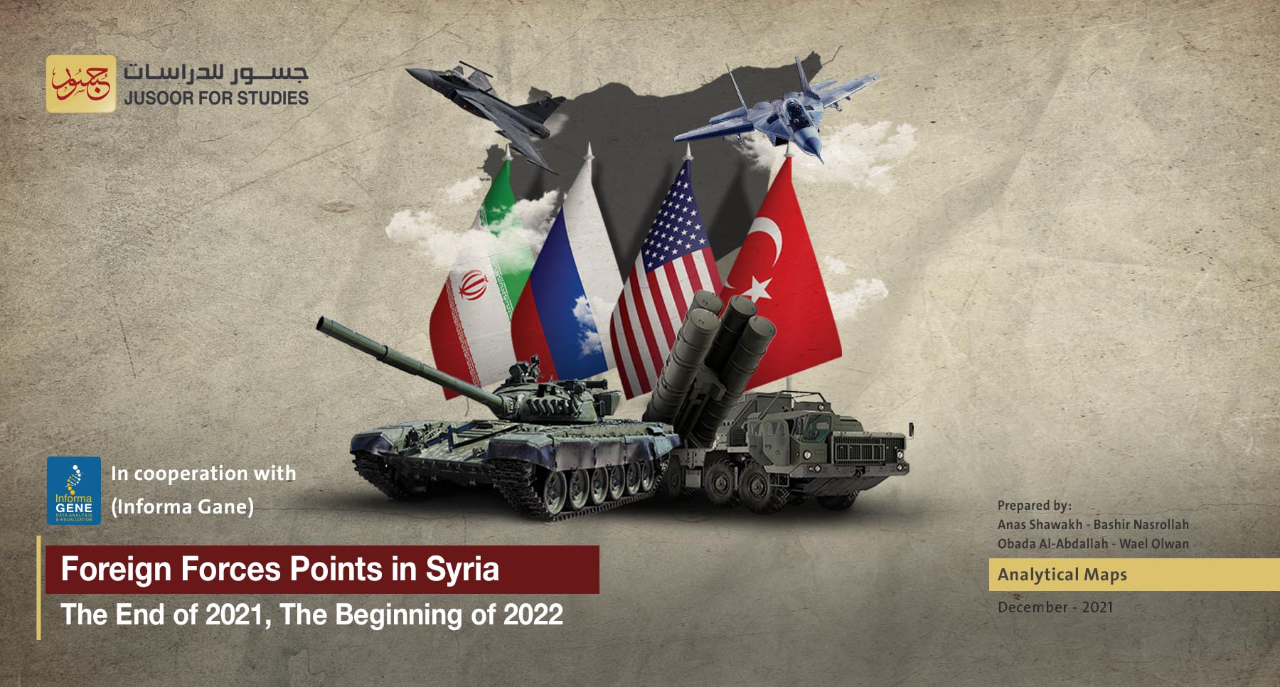 Foreign Forces Points in Syria End of 2021 and Beginning of 2022