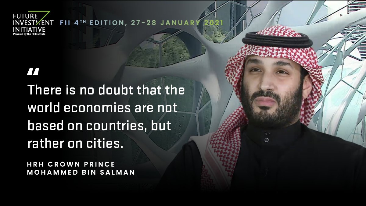 FII Institute on Twitter: "From NEOM to Riyadh and beyond, an exciting,  bold vision for cities and regions across Saudi Arabia was outlined today  at FII 4th Edition by H.R.H. Crown Prince