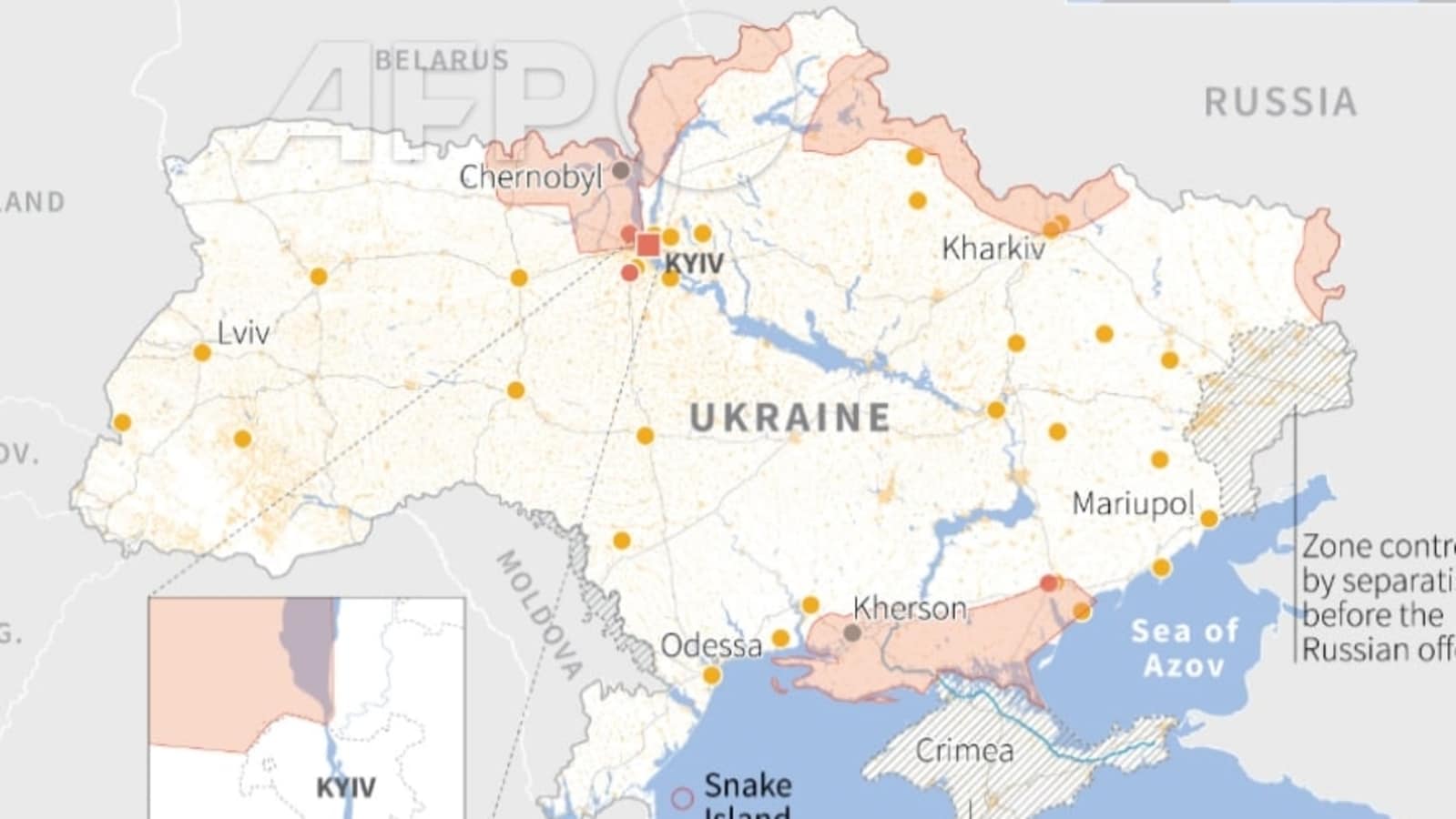 Russia-Ukraine conflict in Maps: Moscow invades from 'all directions' as Kyiv fights on | World News - Hindustan Times