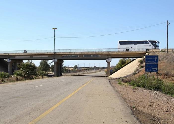 אובדן רכב צבאי הנושא חברים ותחמושת של משמרות המהפכה בכביש דמשק-דרעא