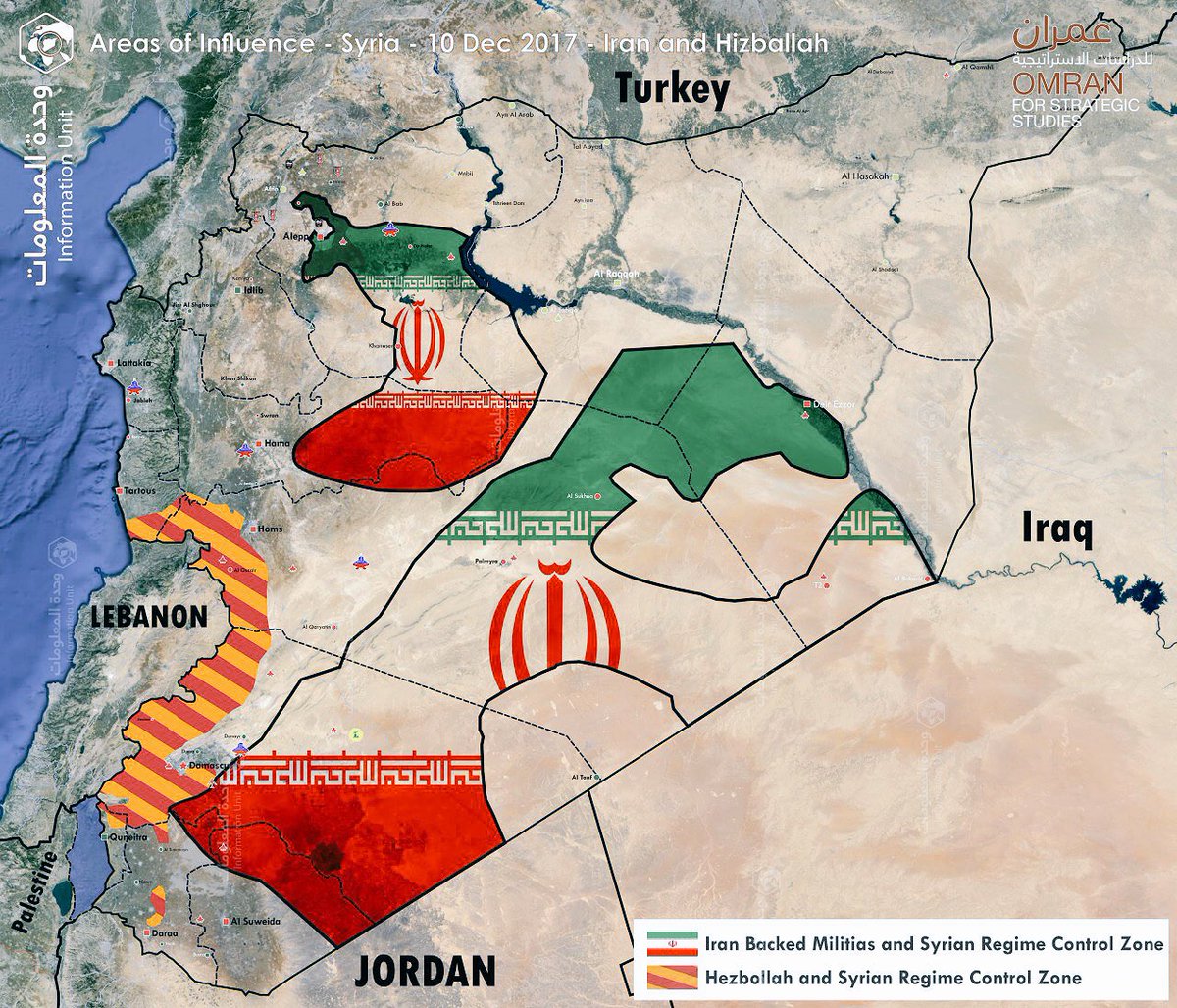 تويتر \ Navvar Şaban على تويتر: "Most recent Abstract #Map for #Iran and  #Hizballah areas of influence and control in #Syria https://t.co/lphIWaenu6"