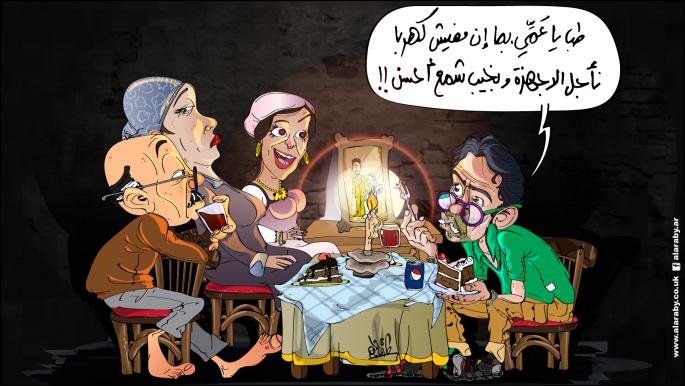 كاريكاتير انقطاع الكهرباء مصر / نجم