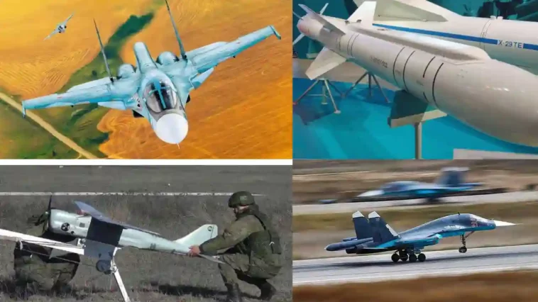 לראשונה, מזל"ט אורלן רוסי מנחה טיל Kh-38ML ששוגר על ידי מטוס Su-34.